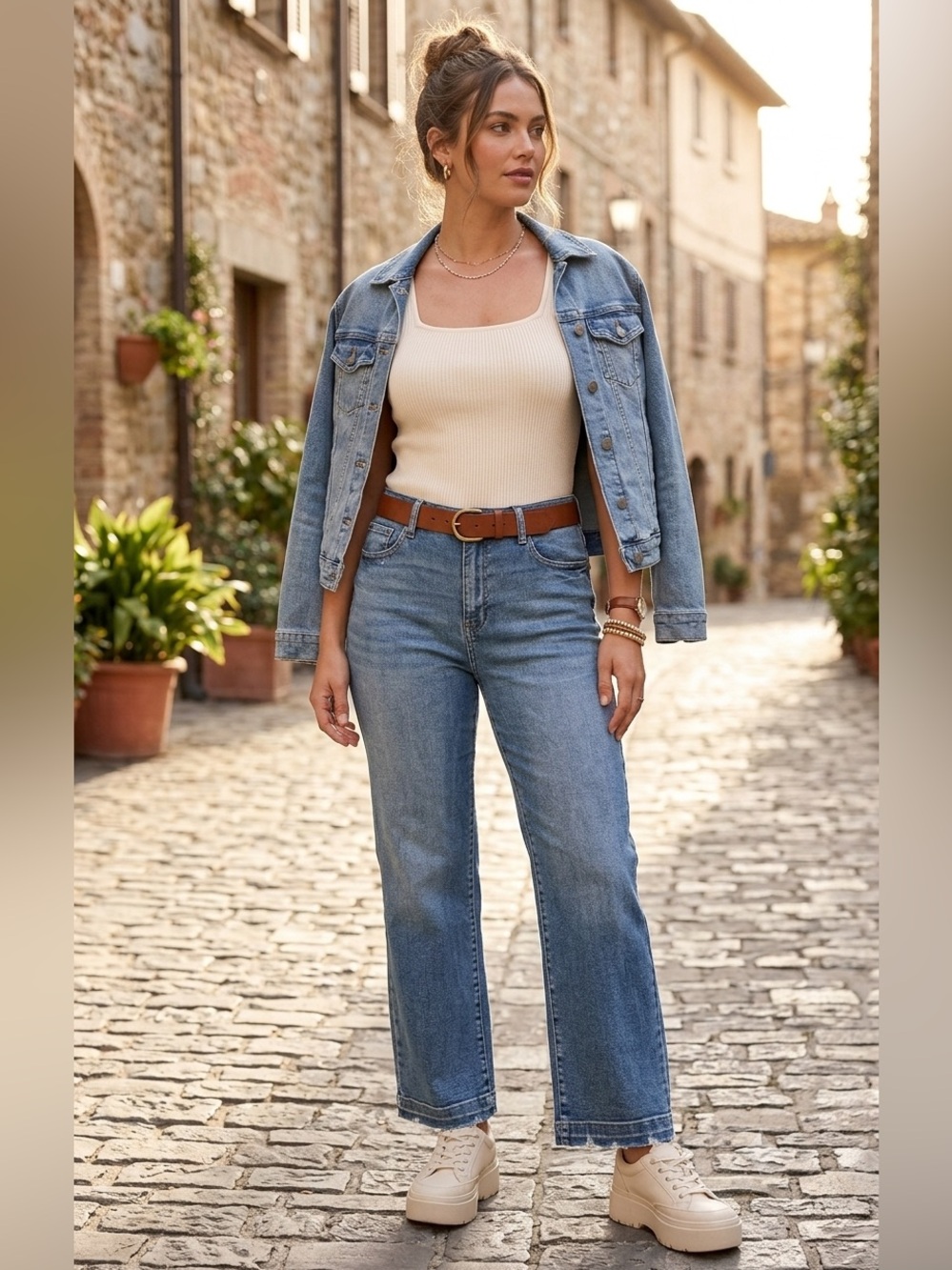 Like New Judy Blue Straight Leg Medium Wash Jeans-Size 15/32 - Picture 3 of 6
